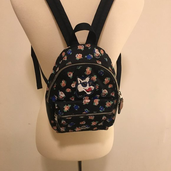 Coach Mini Charlie Tea Rose Floral Print main image 9